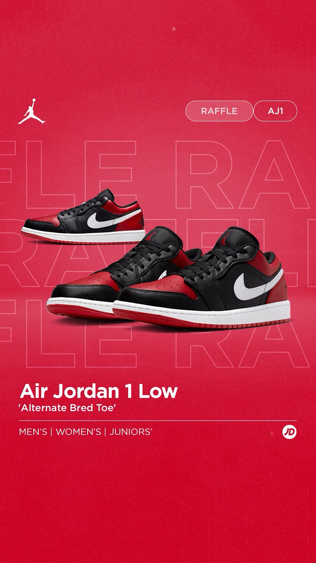 JD Sports Raffle - Air Jordan 1 Low